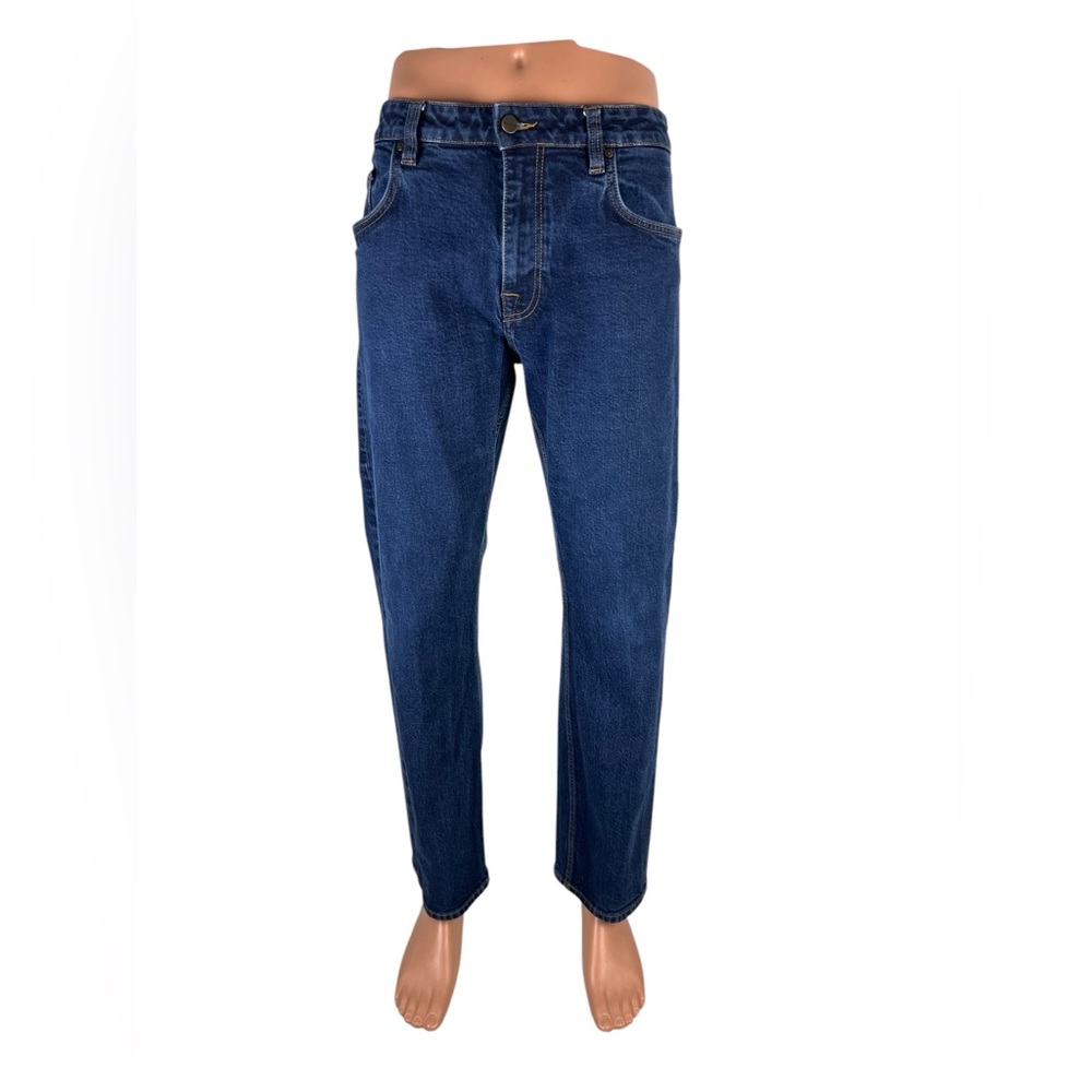 Tecovas Mens 36 x 30 Jeans Ranch Straight Dark Blue Denim Western Cotton Stretch - Picture 2 of 11